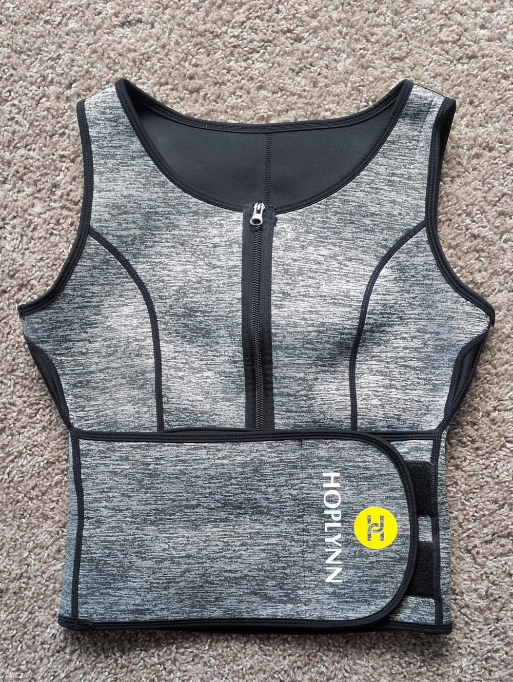 Hoplynn Neoprene Sauna Sweat Vest Waist Trainer Women's Large